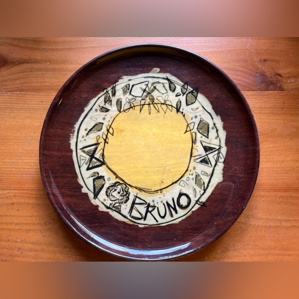 DISNEY Encanto Bruno Wooden Plate